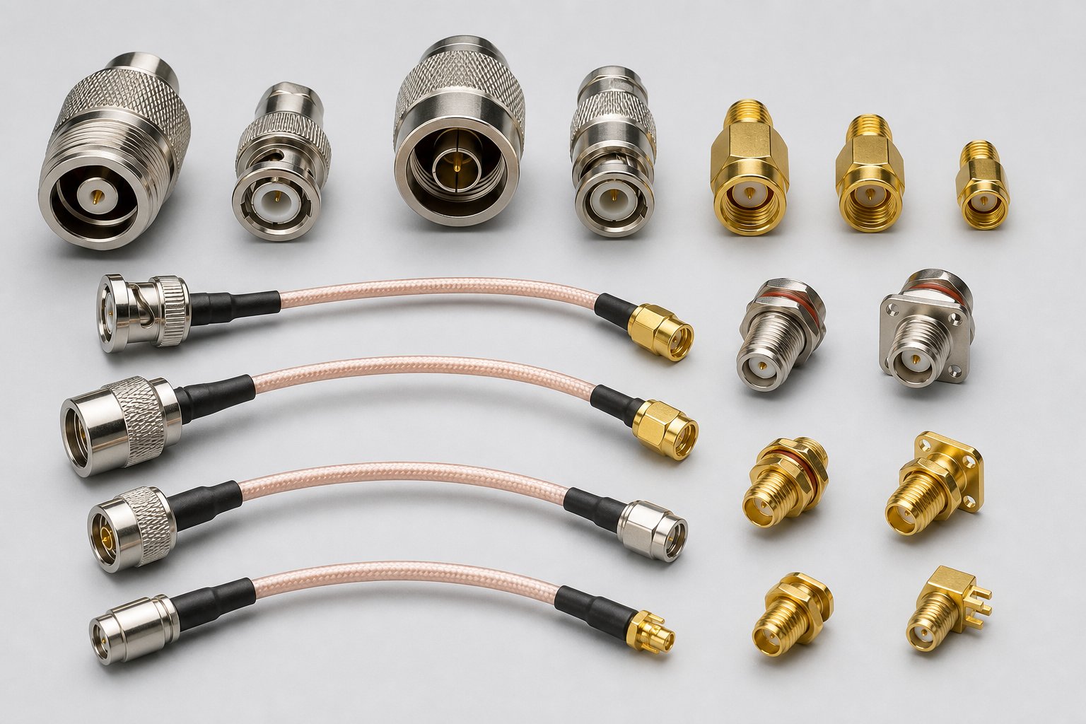 RF connectors and cables