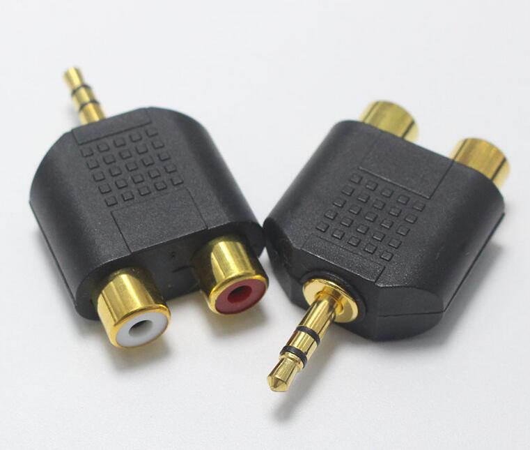 3.5mm 3 Pole Stereo Male Plug to RCA Female Socket