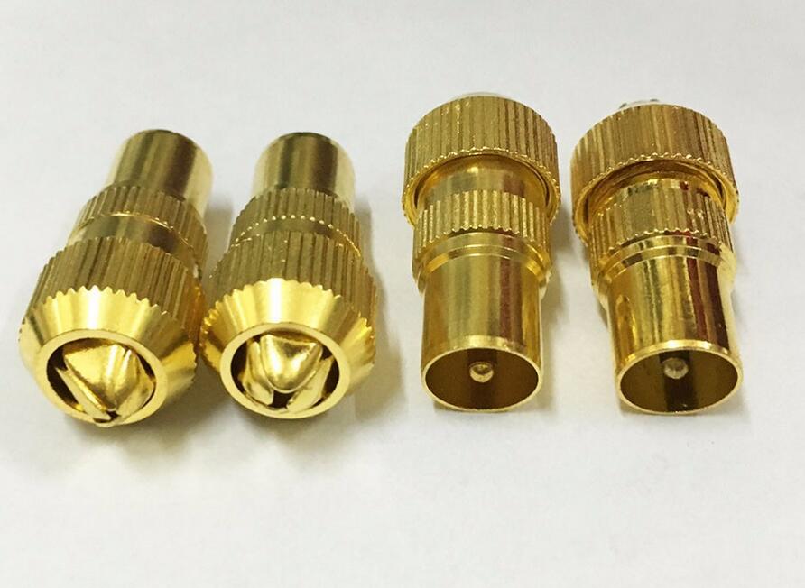 Gold Plated TV Male Aerial Connector