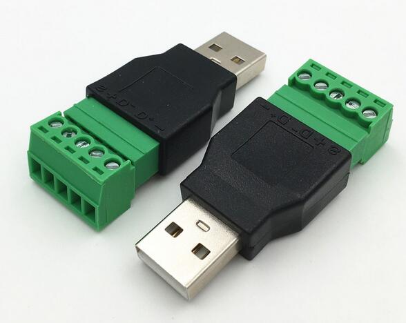 USB2.0 Type to Screw Terminal Plug