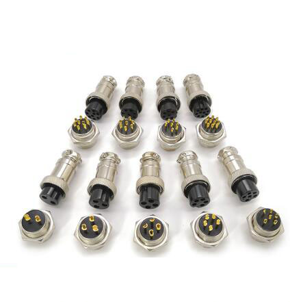 GX16 gold-plated pin 2-10-core M16M connector avia
