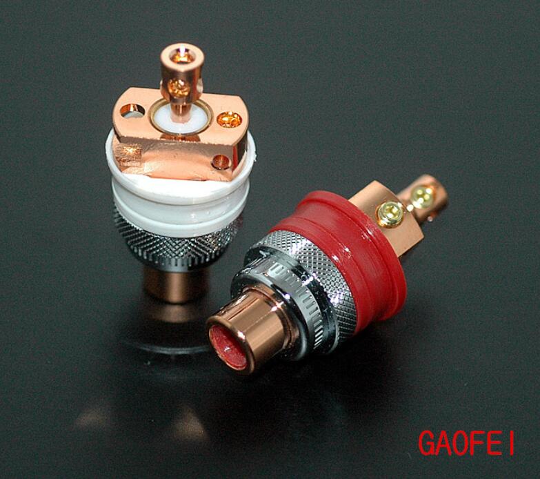 gaofei GF-RED01 copper solderless RCA jack