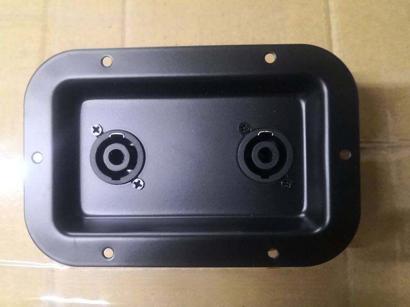 Stage speaker junction box mounting plate input wi