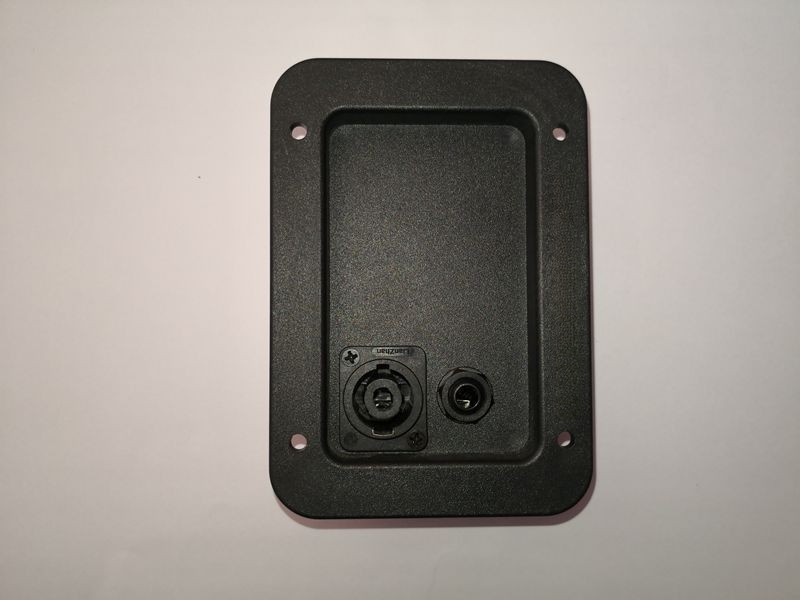 Two hole stage junction box iron back plate loudsp